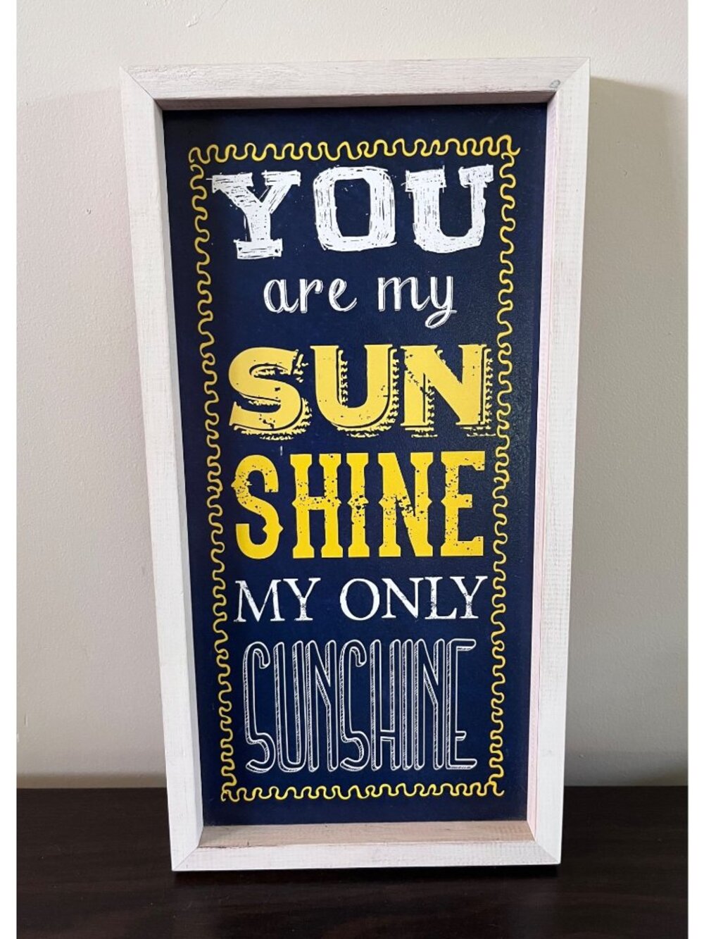 8.75" X 16.5" You Are My Sunshine My One Sunshine Wooden Sign Indoor Wall Decor